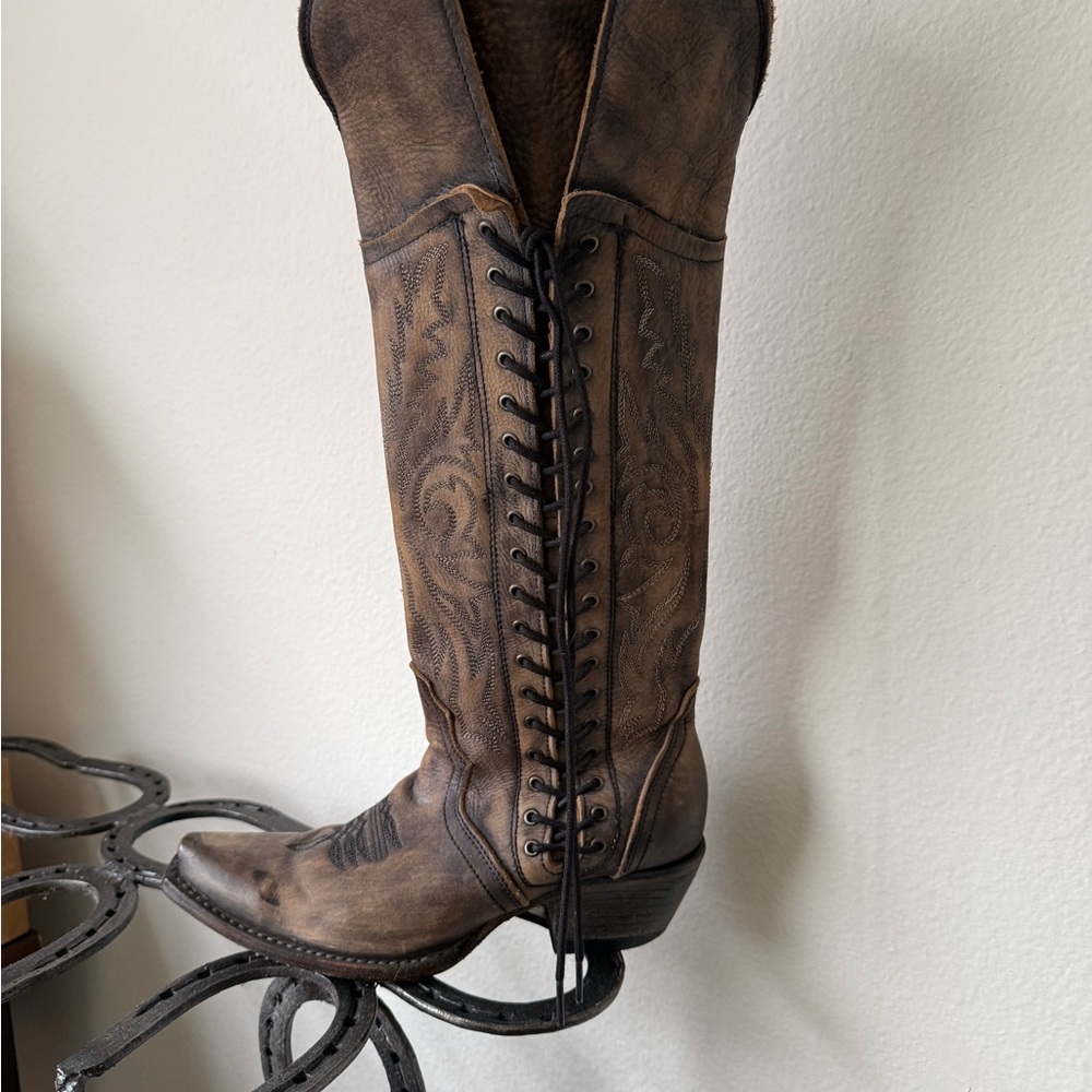 Freebird by Steven Brown Lace-Up Tall Western Boots